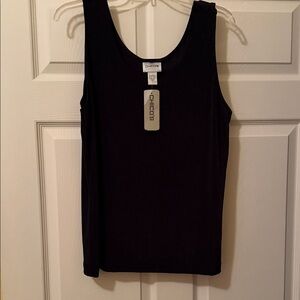 Chico's Travelers Elegant Navy Tank Top